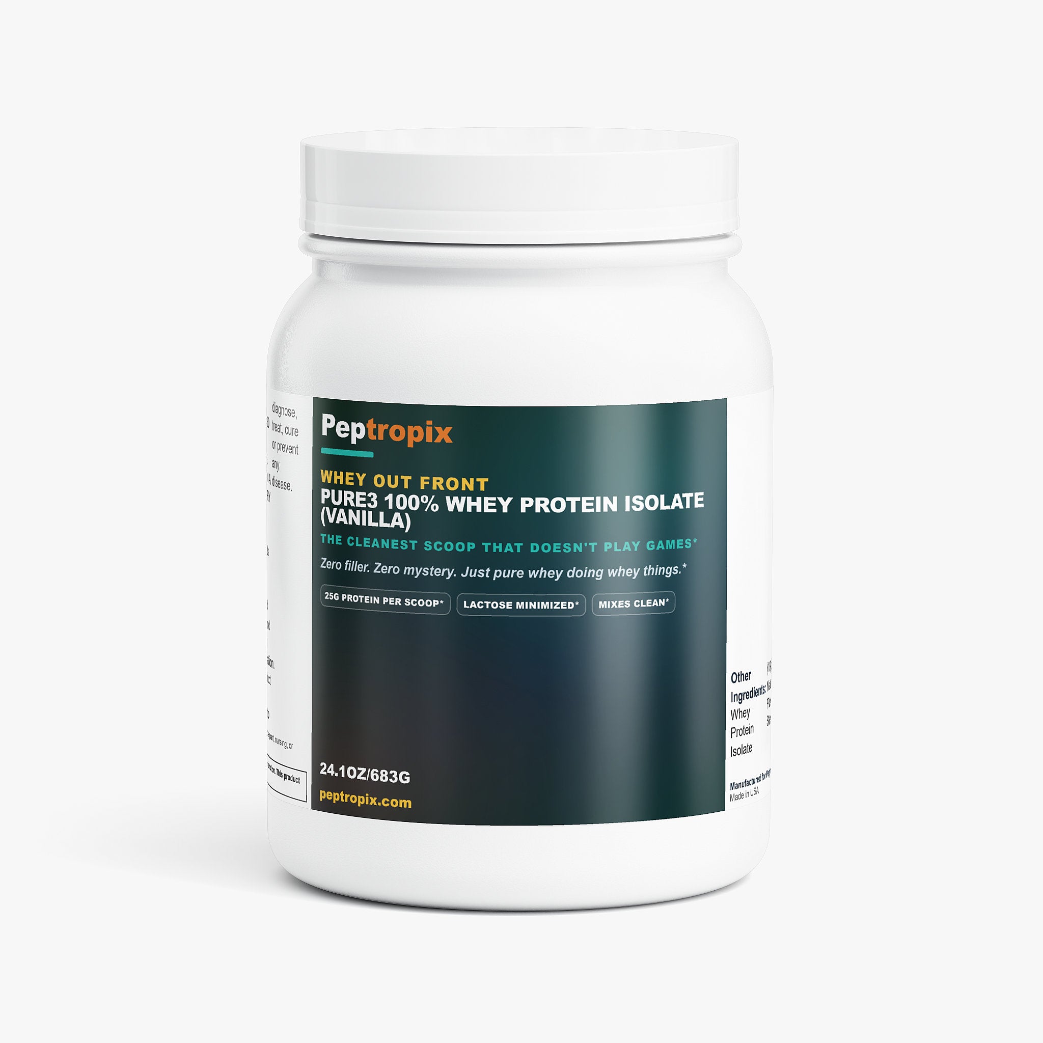 Whey Out Front - Pure3 100% Whey Protein Isolate (Vanilla)