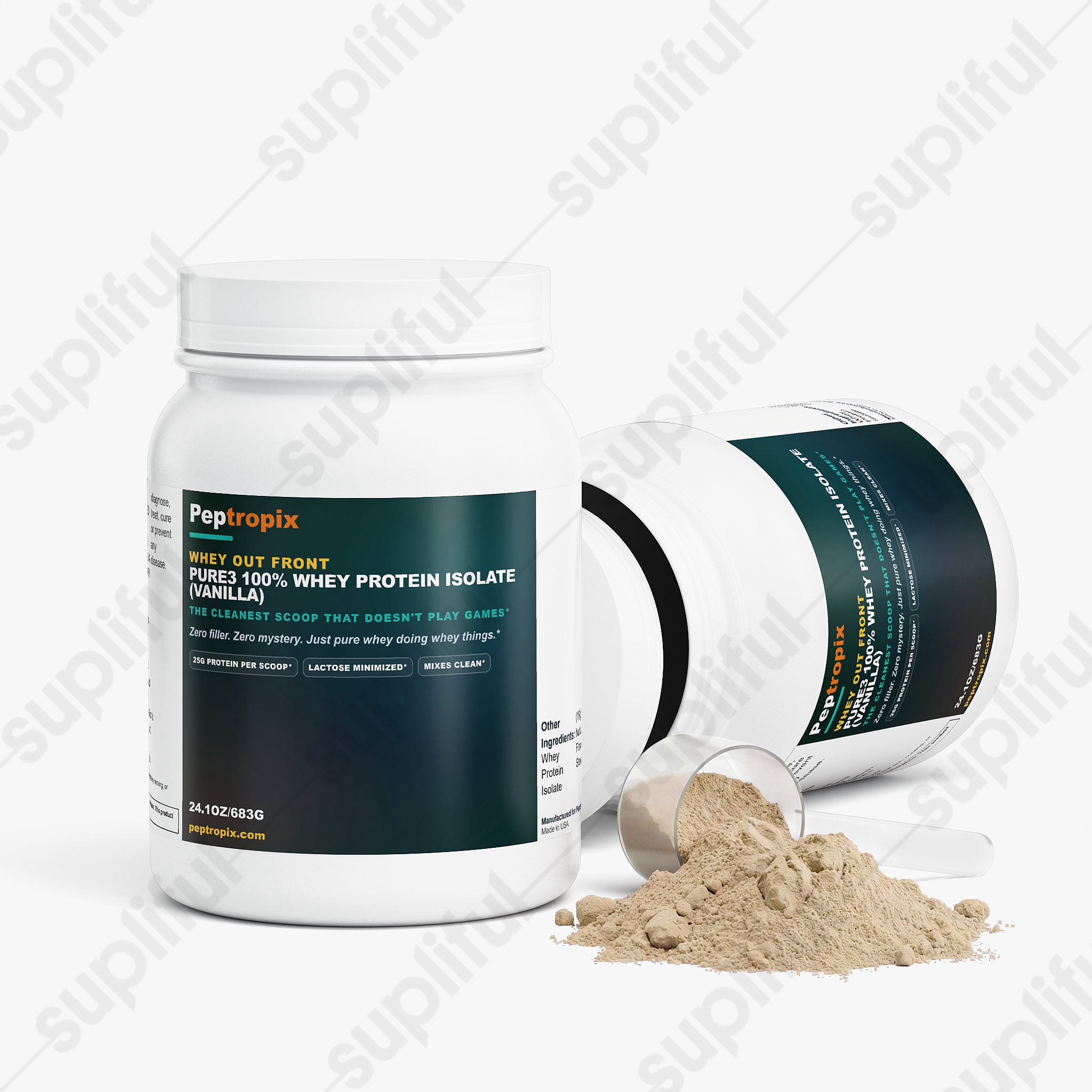 Whey Out Front - Pure3 100% Whey Protein Isolate (Vanilla)