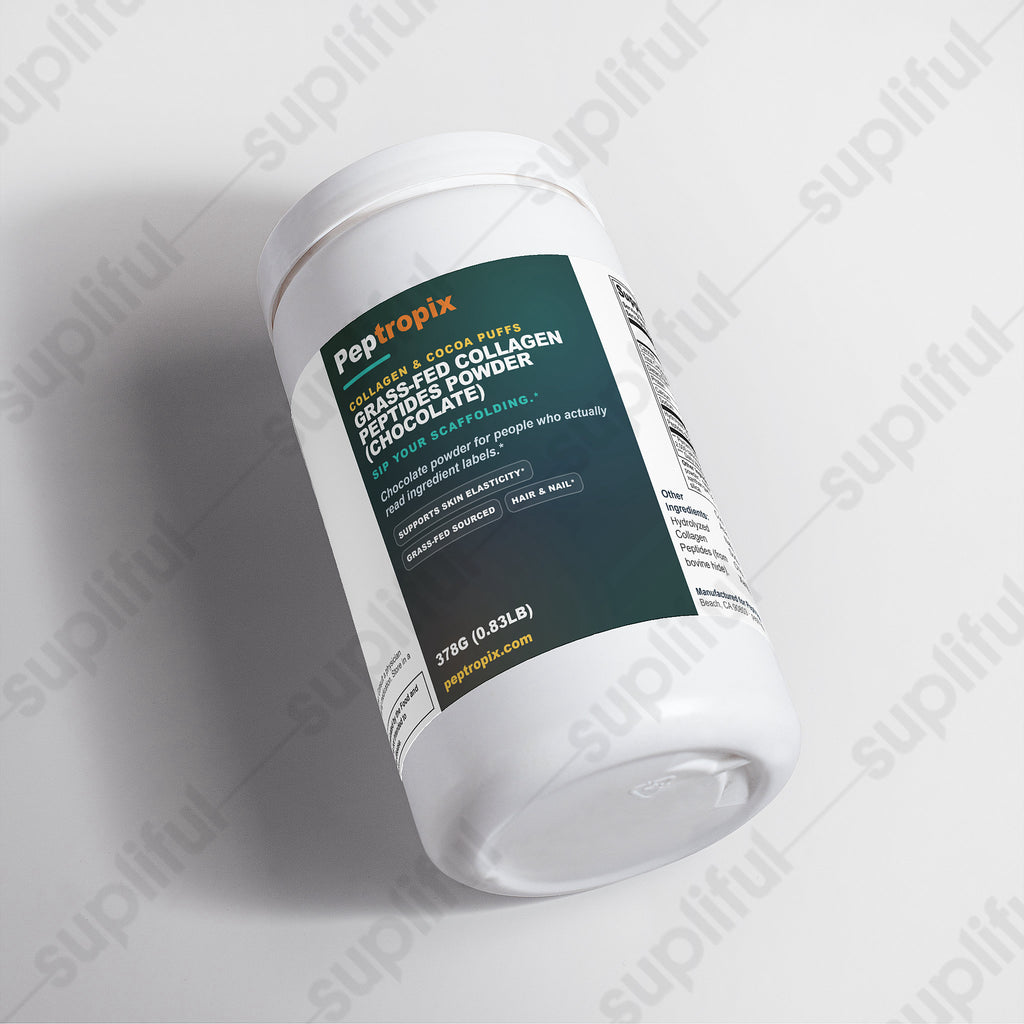Collagen & Cocoa Puffs - Grass-Fed Collagen Peptides Powder (Chocolate)