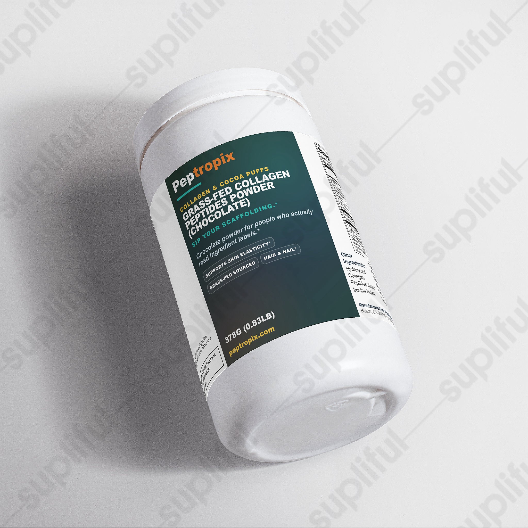 Collagen & Cocoa Puffs - Grass-Fed Collagen Peptides Powder (Chocolate)