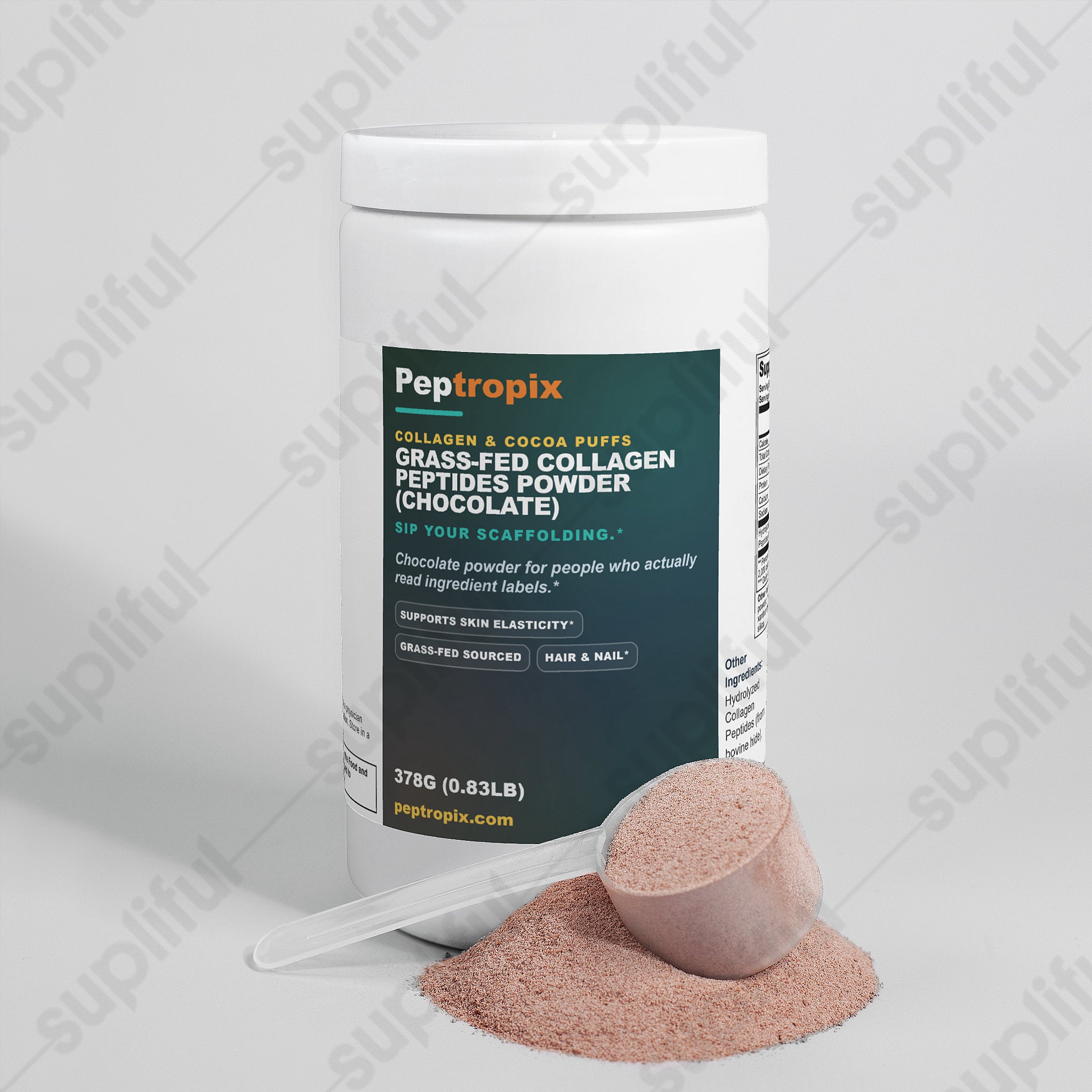 Collagen & Cocoa Puffs - Grass-Fed Collagen Peptides Powder (Chocolate)