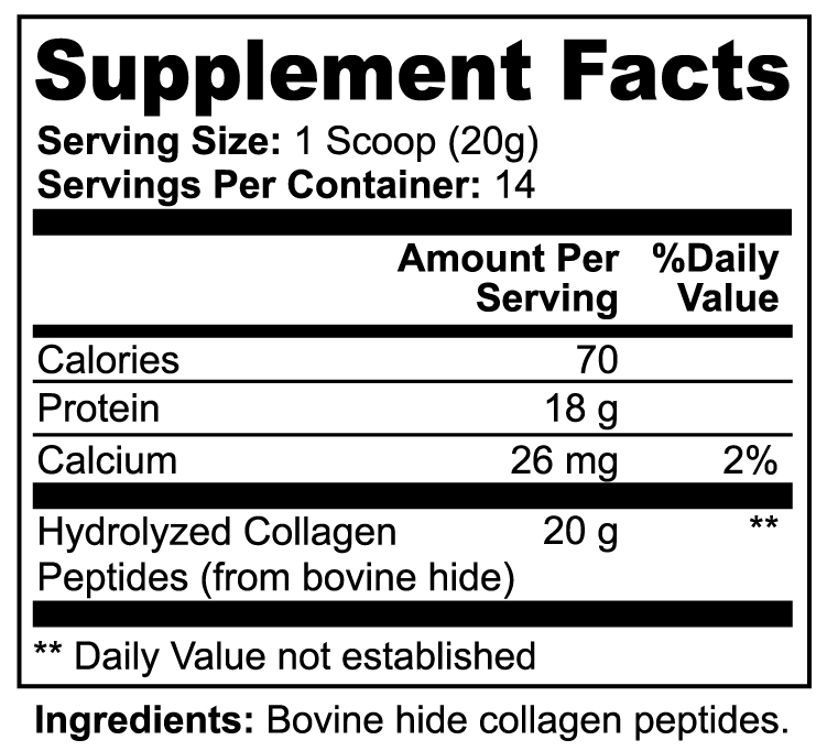 Collagen-eral Beauty - Grass-Fed Hydrolyzed Collagen Peptides
