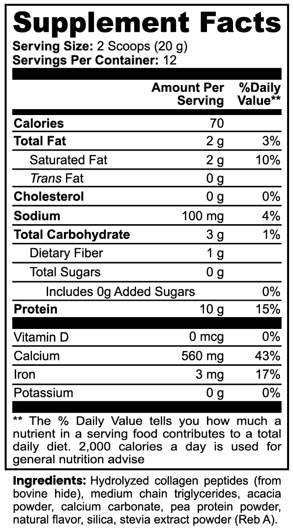 Collagen Moo-ve Over - Grass-Fed Collagen Creamer (Vanilla)