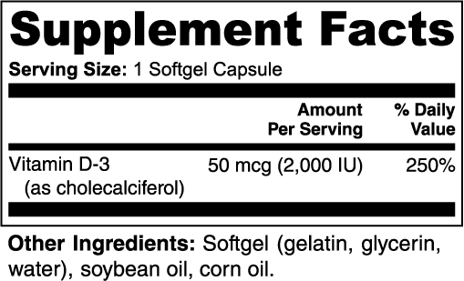 D-lightful 2000 - Vitamin D3 2,000 IU