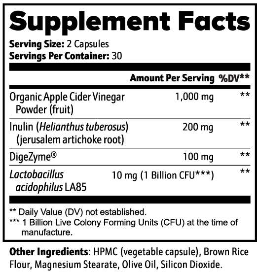 Capsider Vinegar - Apple Cider Vinegar Capsules