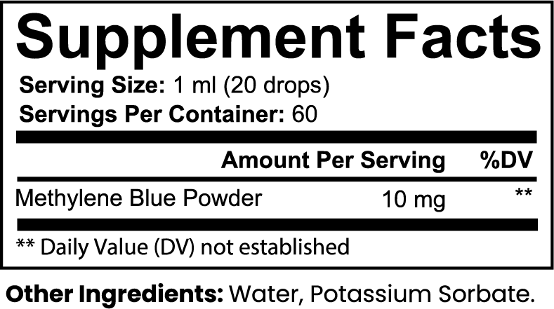 Methylene Blew Minds - Methylene Blue Drops